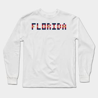 Pixel Hockey State Florida 2017 Long Sleeve T-Shirt